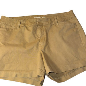 Old Navy Tan Cotton Cargo Pixie Shorts Relaxed Fit
